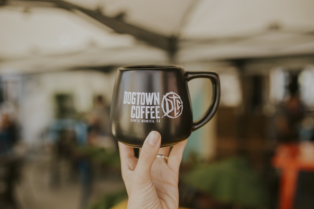 16 oz Black Potbelly Mug - Dogtown Coffee